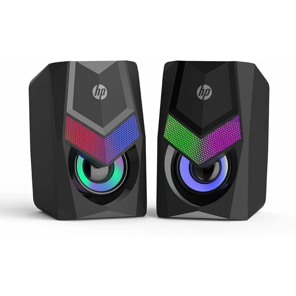 Imagen 3 de Parlantes HP DHE-6000 Multimedia Wired 2x 3W RGB Control touch USB+3.5mm Negros