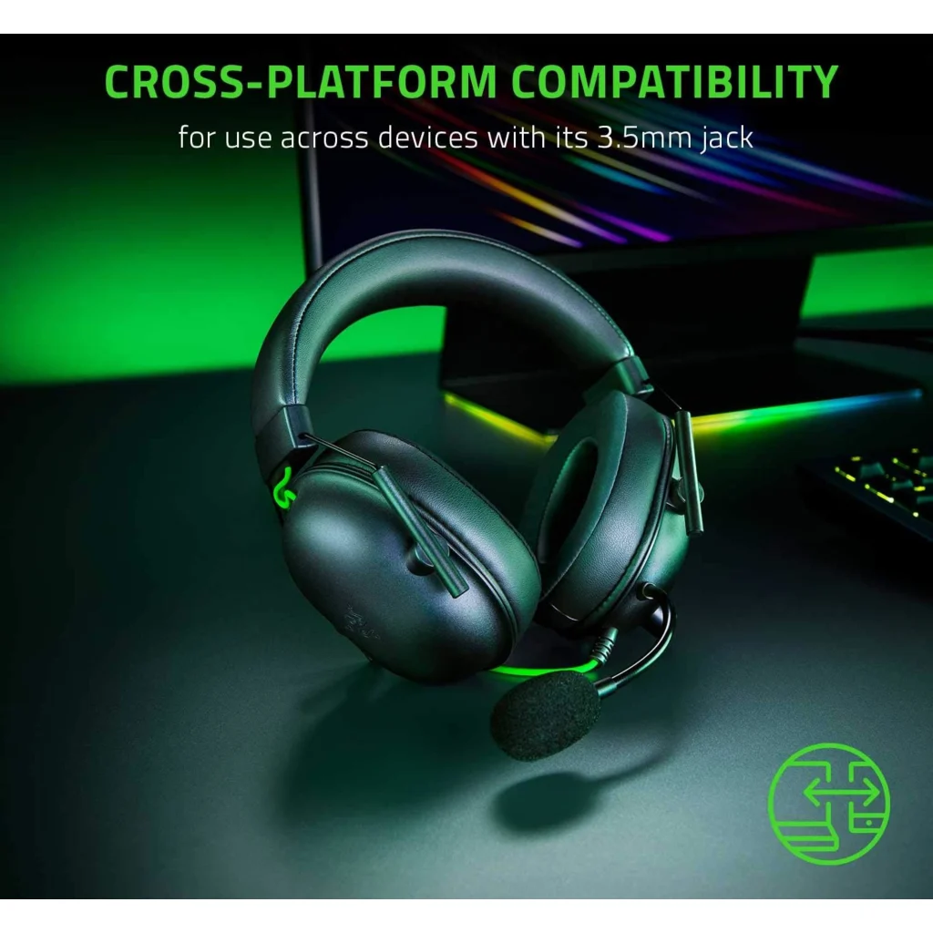 Imagen 6 de Audífonos Gamer Alámbricos Razer BlackShark V2X Triforce 50mm HyperClear Mic Blk