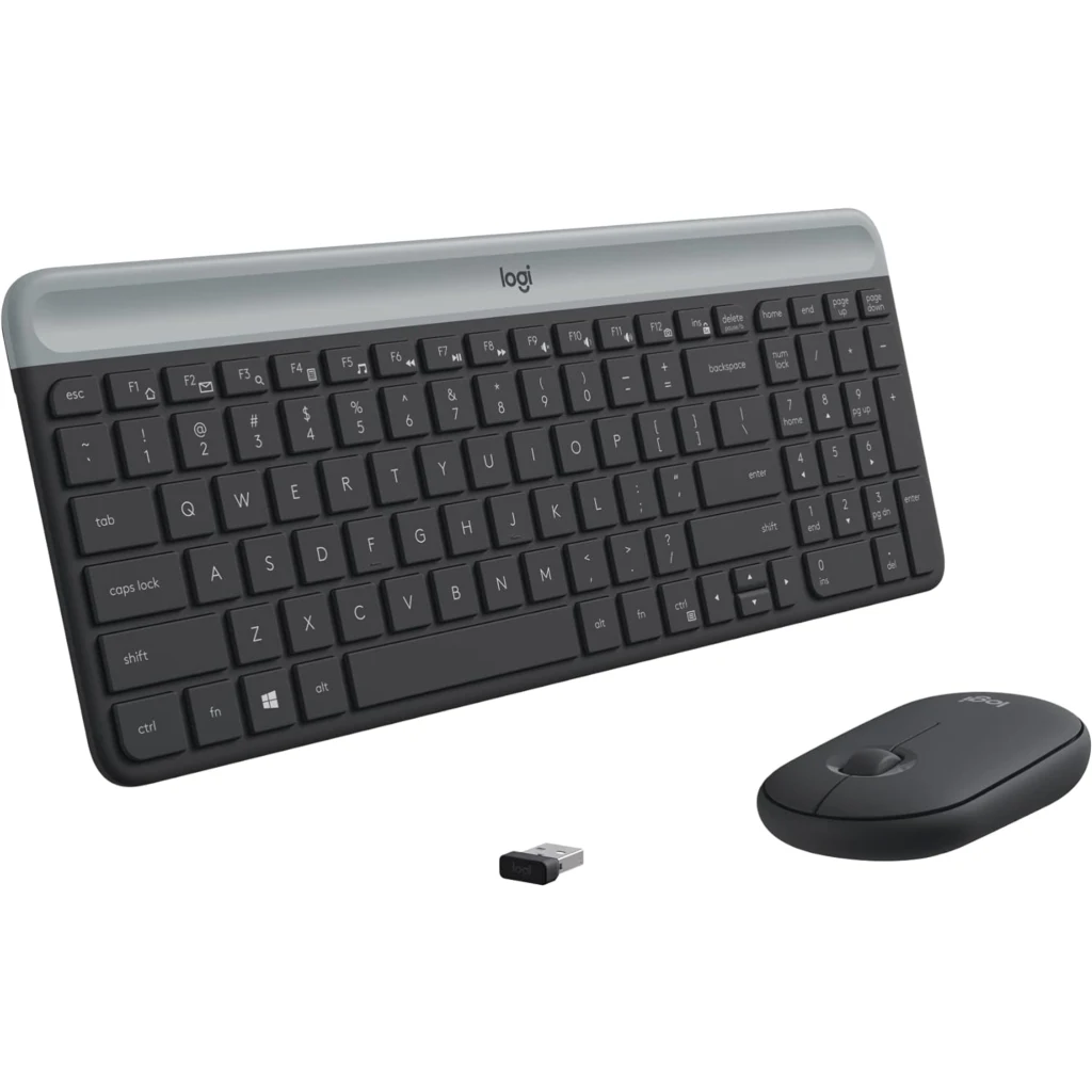Imagen 1 de Kit Teclado Mouse Inalámbrico Logitech Slim MK470 2.4Ghz USB Negro