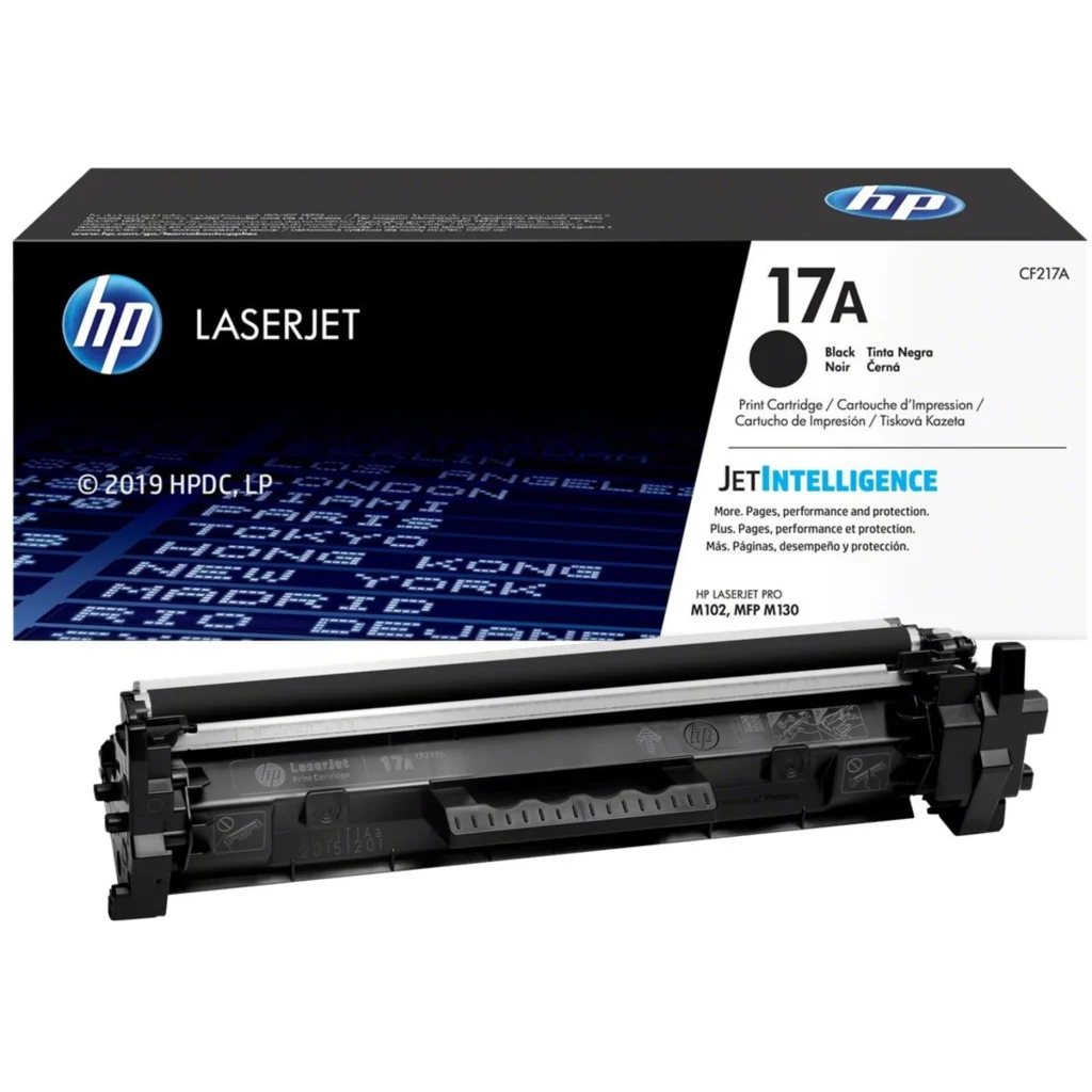 Imagen 1 de Toner HP 17A Negro para Laserjet  M102w, MFP M130 (CF217A) 1600 Pag.