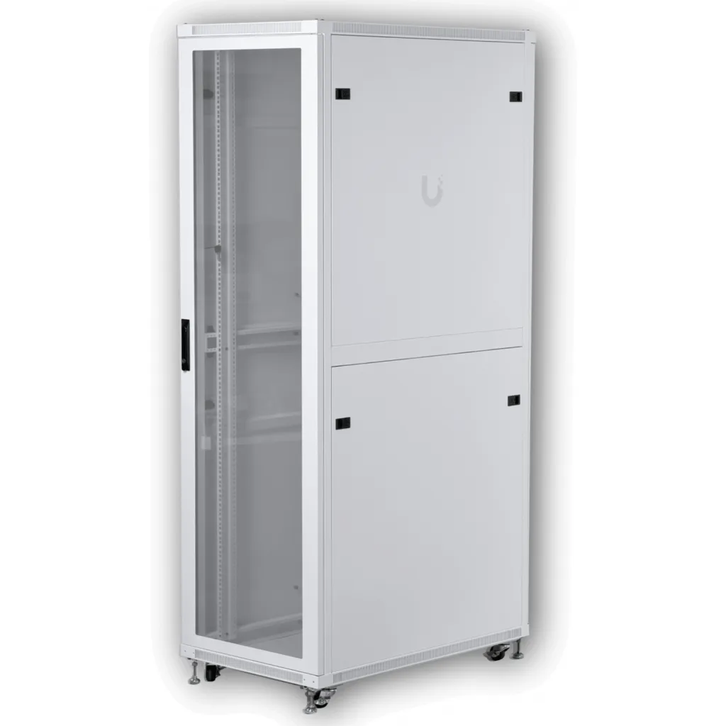 Imagen 8 de UBIQUITI Puerta-Vidrio 42U 1000mm 100cm-Fondo Rack Blanco Ventilador