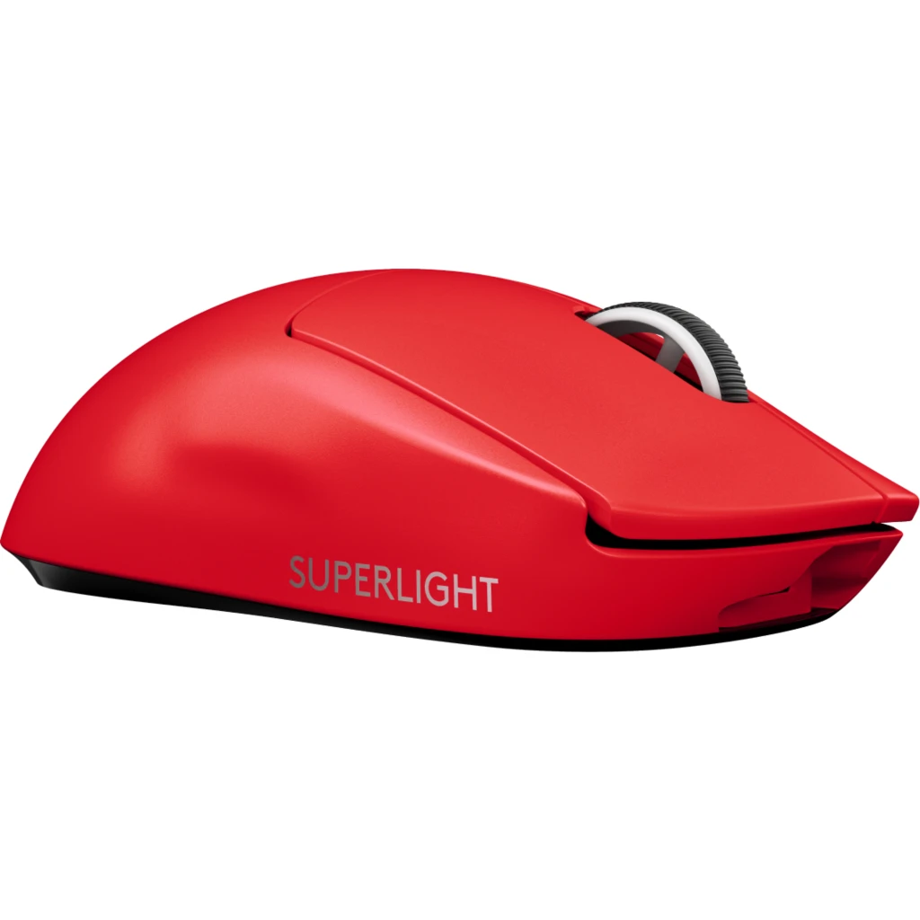 Mouse Gamer Inalámbrico Logitech Pro X SuperLight Óptico 25600DPI 5 Btns RF Rojo