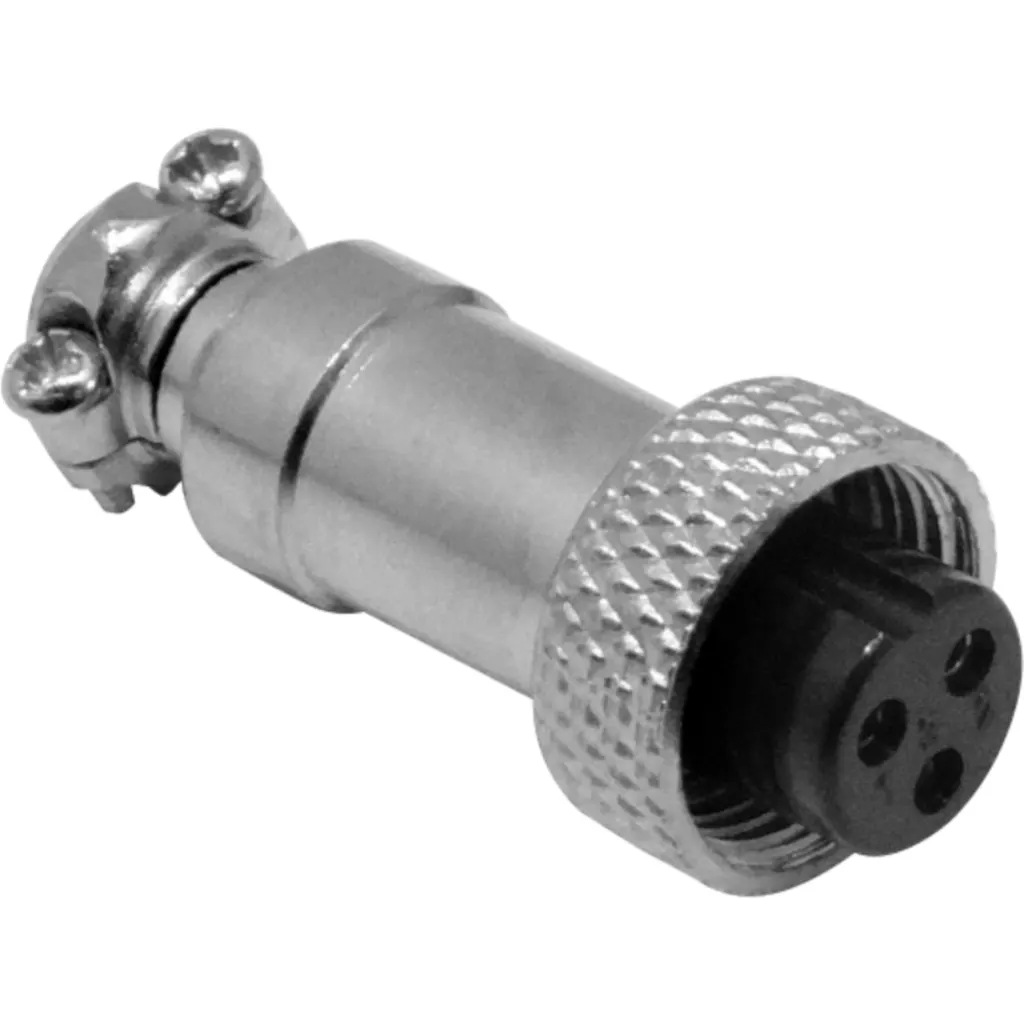 3-pin Hembra Volante Conector GX12 Soldable Aviacion