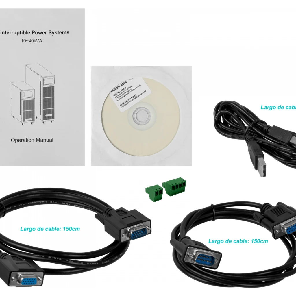 Imagen 3 de ENERSAFE Trifasica 10KVA 10kW 0ms 20x9AH UPS Torre Online