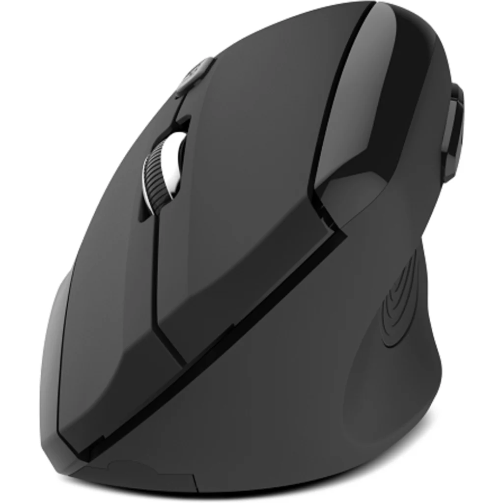 Imagen 2 de Mouse Ergonómico Inalámbrico KipX KMW-390 Vertical Conectividad 2.4 Ghz Negro