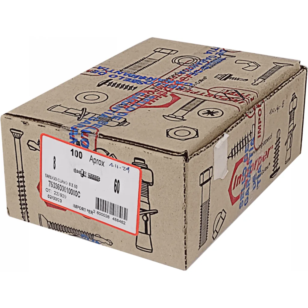 Imagen 1 de 100-unids. 8x60mm Tarugo Clavo para Ladrillo Hueco