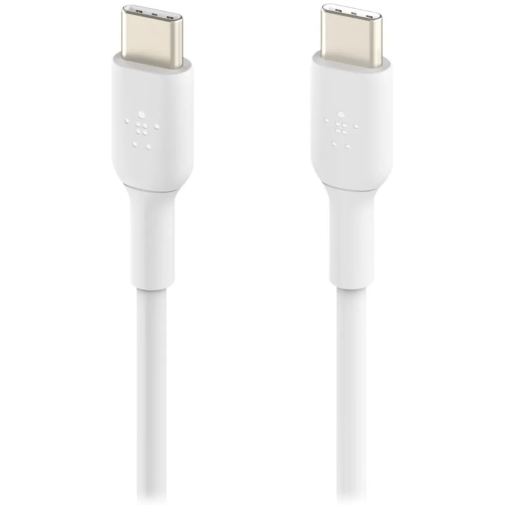 Imagen 1 de Cable USB-C Belkin Conector USB-C Macho a USB-C Macho Longitud 1 metros Blanco