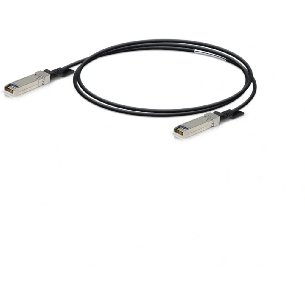 Cable Jumper de Cobre Ubiquiti UDC-2 SFP-SFP+ (1G-10G) 2 mts Pasivo color Negro