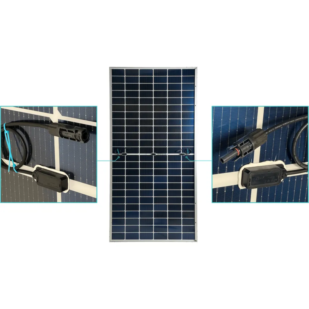Imagen 2 de 585W 42,5Vmp Monocristalino Bifacial MC4 Panel Fotovoltaico 144-Celda