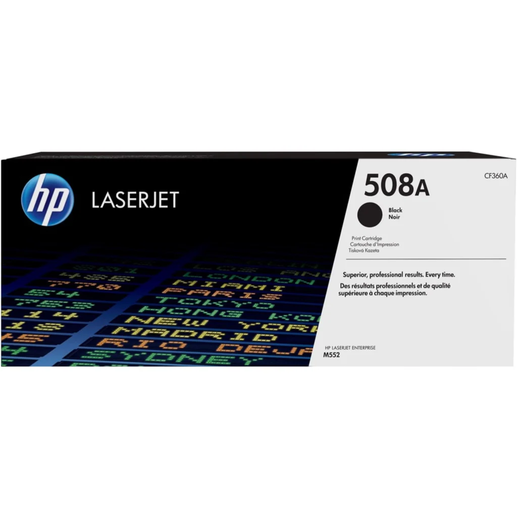Toner HP 508A Negro para Impresora LaserJet M552/M553 aprox 6000 Páginas