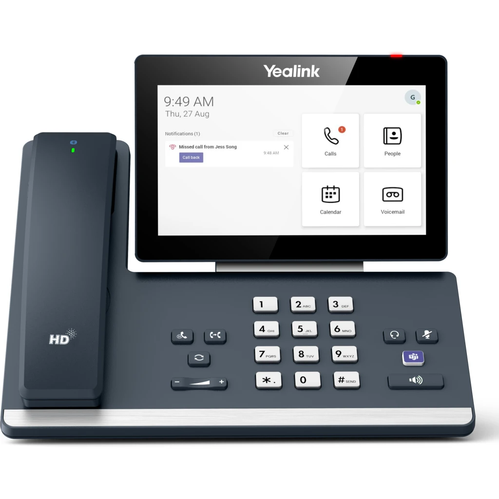Imagen 0 de YEALINK Telefono ejecutivo de escritorio Smart Business para Teams , WIFI, Bluetooth , pantalla 7? a