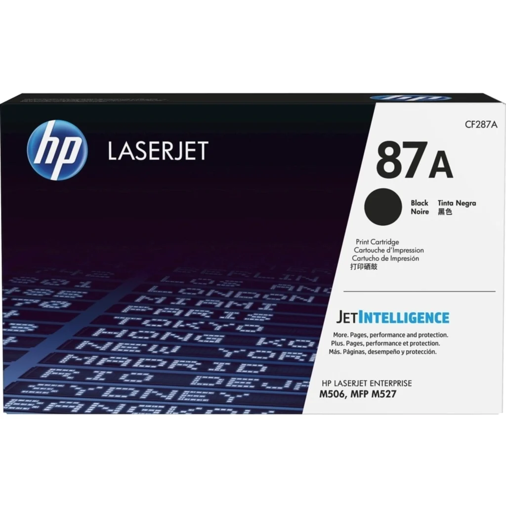 Toner HP 87A Negro para Imp Láser Laserjet MFP M506/M527/Pro527, 8550 Páginas
