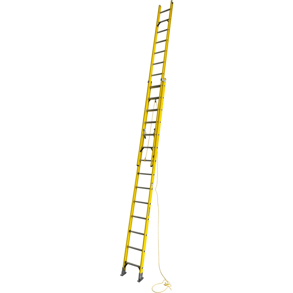 Imagen 4 de 3,8-7,60mt 140kg Telescopica Fibra De Vidrio 28-Peldano Escalera