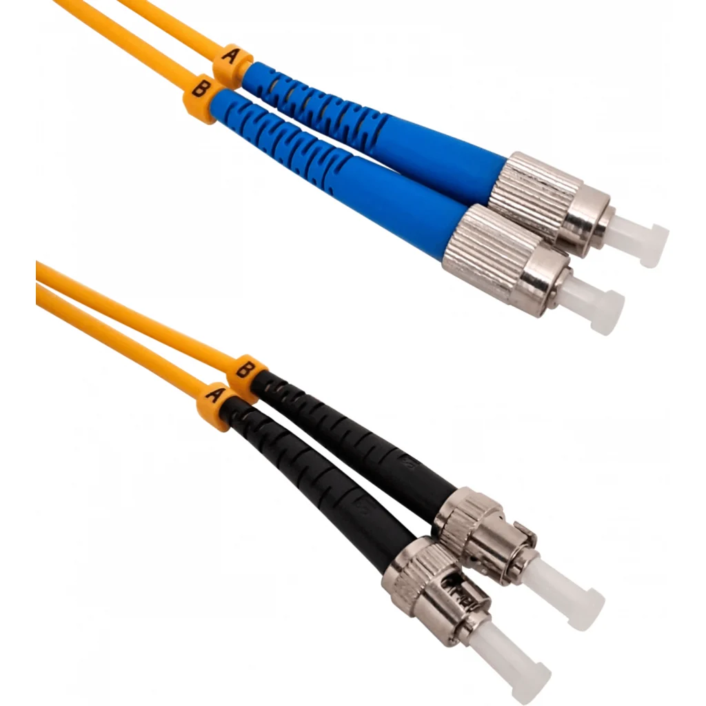 5mt ST-FC MonoModo SM Duplex Jumper Cable Fibra 3.0mm 9/125um