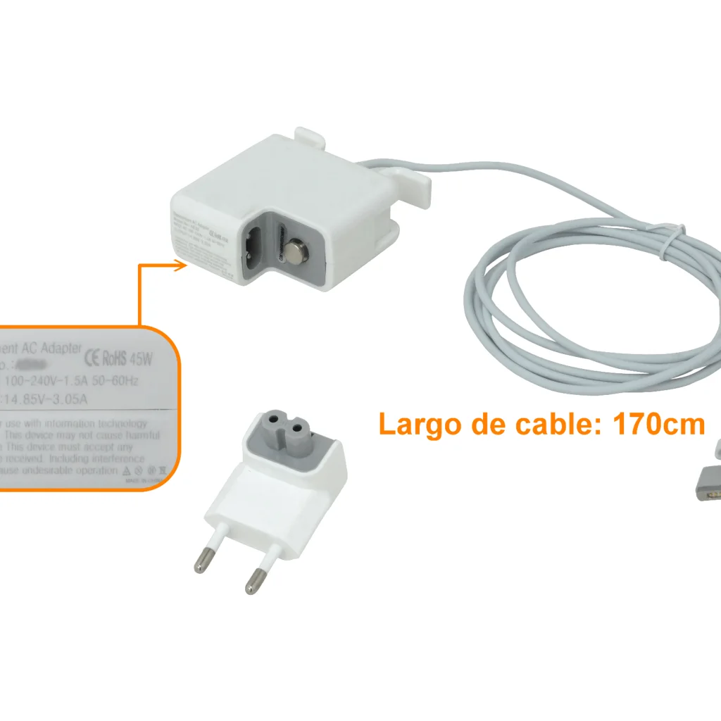 Alternativo 14,85V 45W 3,1 Cargador MacBookAir Magnetico