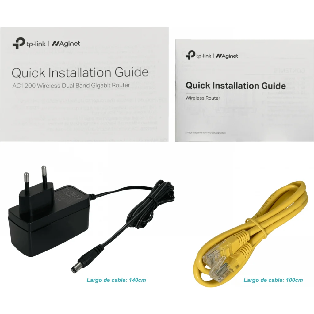 Imagen 1 de Router TP-Link EC220, AC1200 5GHz/2,4GHz 867/300Mbps 4 Antenas 4 LAN 1WAM 12V