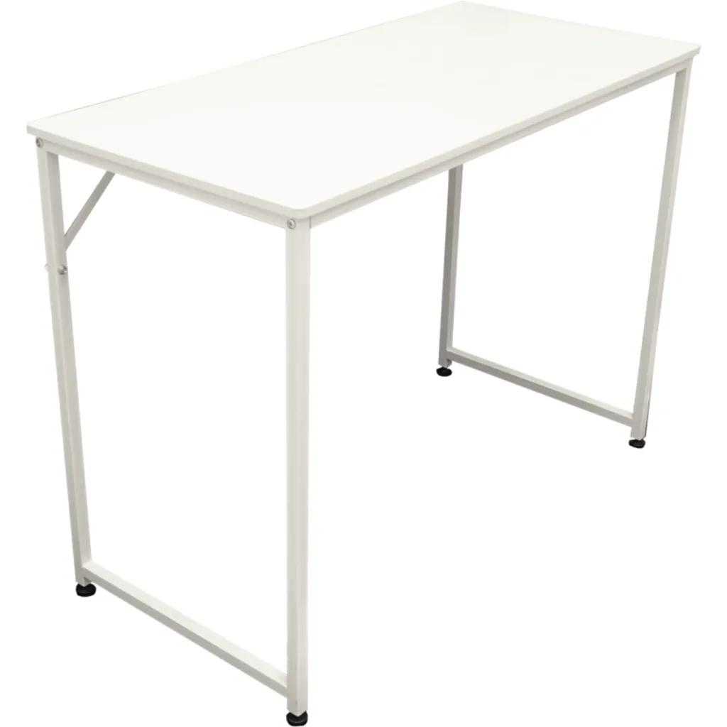 Imagen 2 de Mesa armable escritorio 100x48x75cm Cubierta de 12mm MDF Patas-Acero