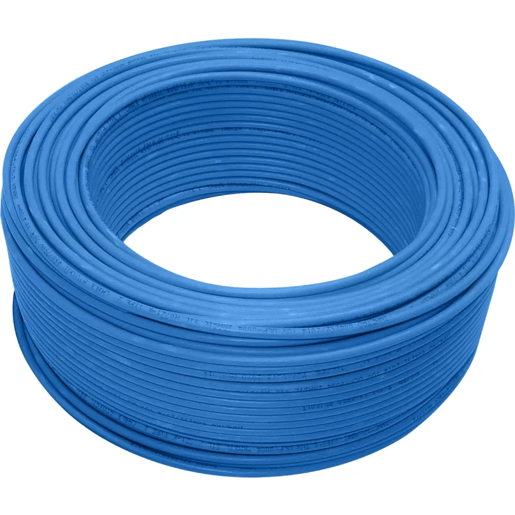 EVA H07Z-1 4mm LSZH AZUL 100mt 750V Brasil Cable Multifilar Electrico