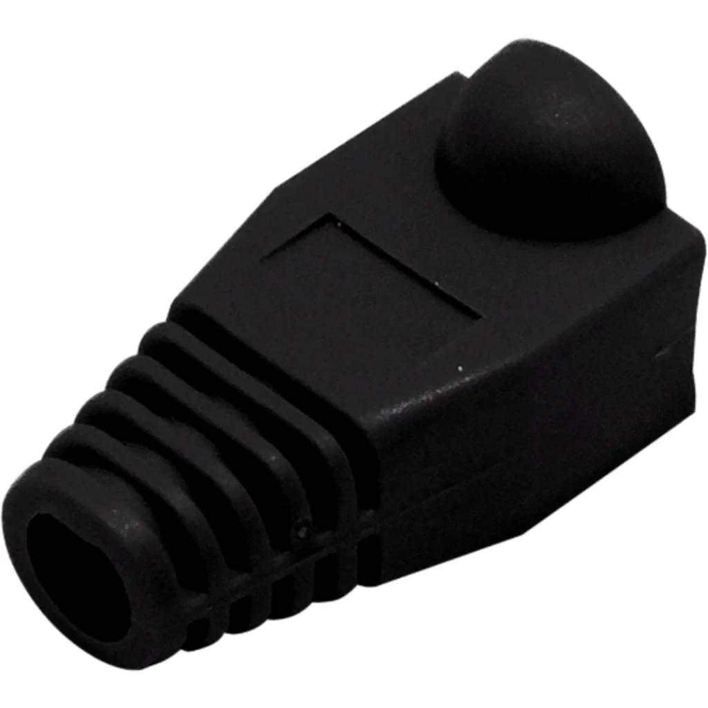 BOLSA-100-UNIDADES CAPUCHON P/RJ45 LINKMADE NEGRO