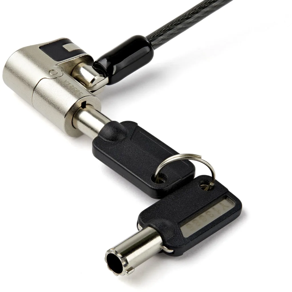 Imagen 1 de Cable de Seguridad StarTech Univ laptop K-Slot Ranura Nano 2mts Acero c/llave