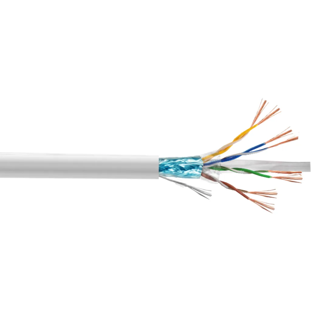 Imagen 1 de LINKMADE 2MT F/UTP CAT6 BLANCO LSZH CABLE PATCH MULTIFILAR INYECTADO