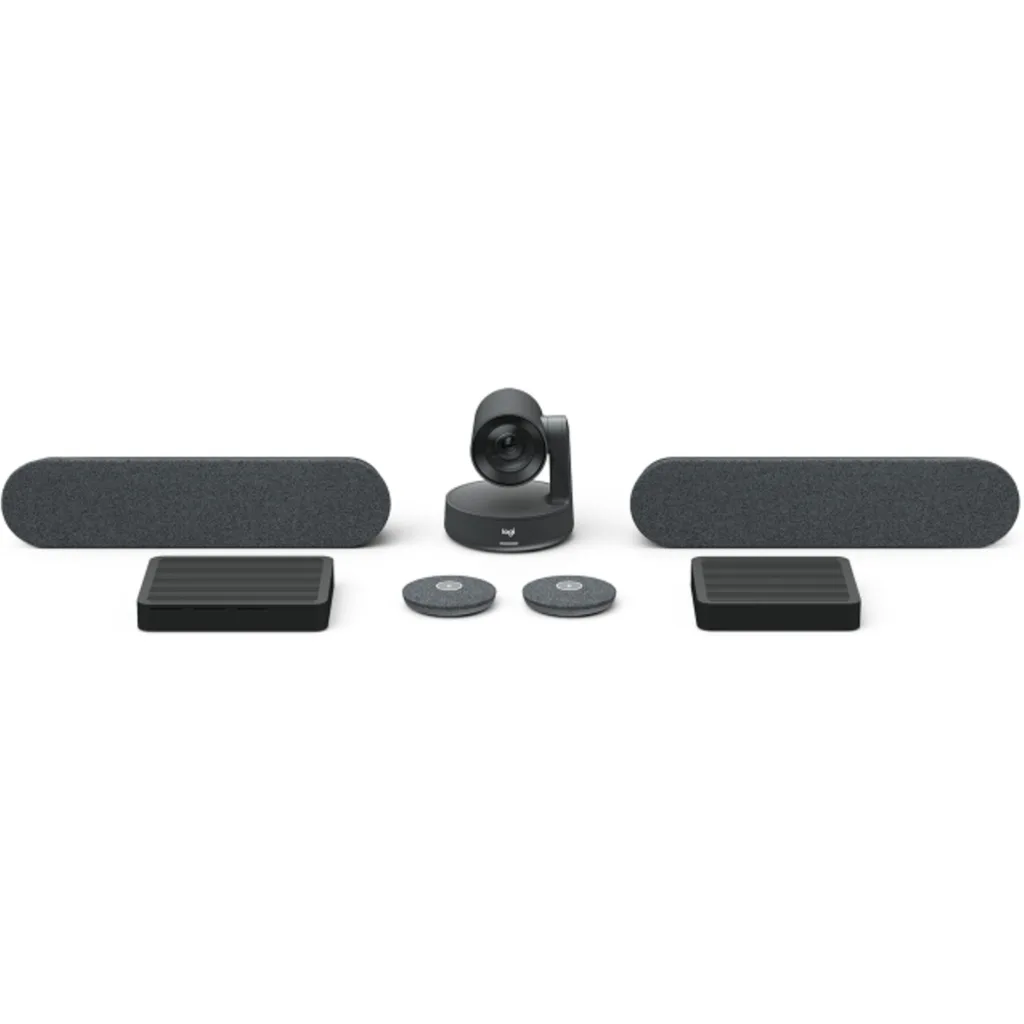 Imagen 1 de Sistema de Video Conferencia Logitech Rally Plus, kit Ultra HD+2 mic+2 parlante