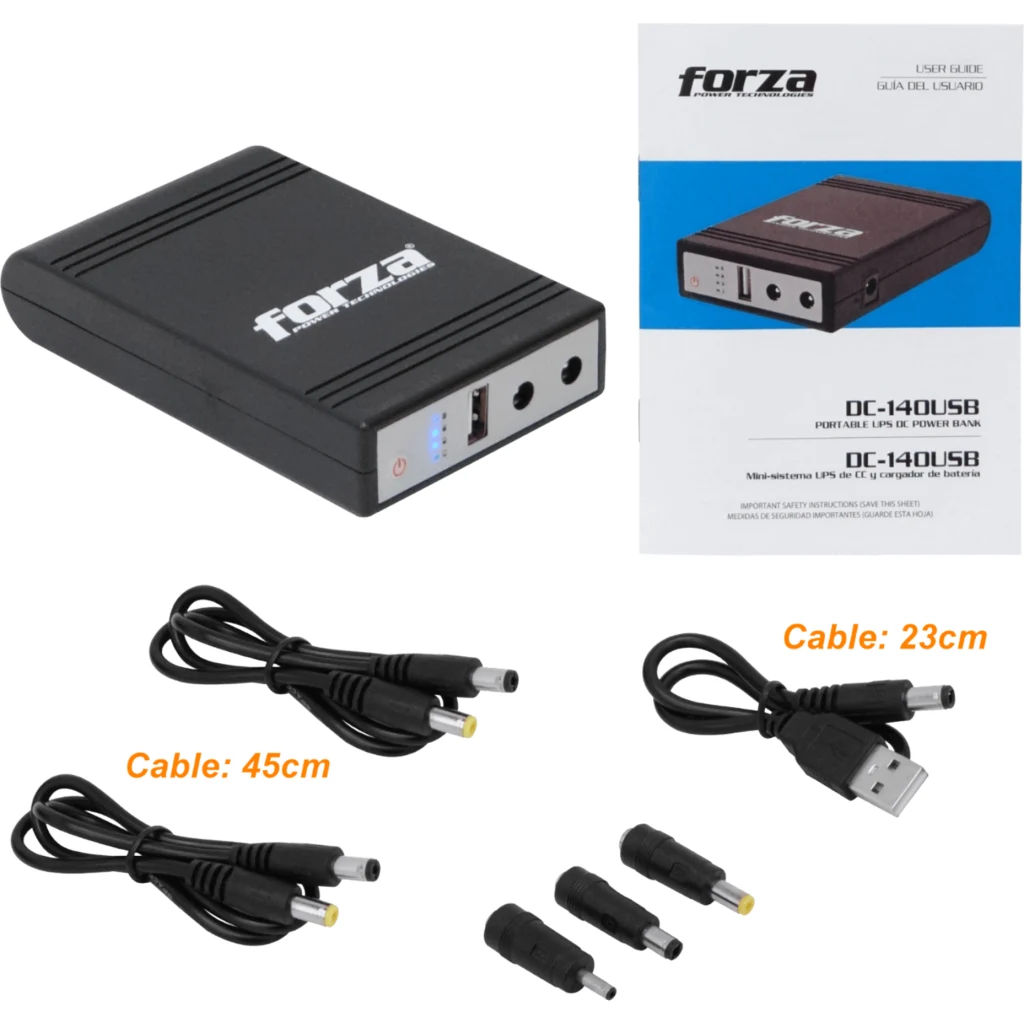 Imagen 1 de UPS Forza Mini-UPS Portatil DC 14watts USB 5-9-12V