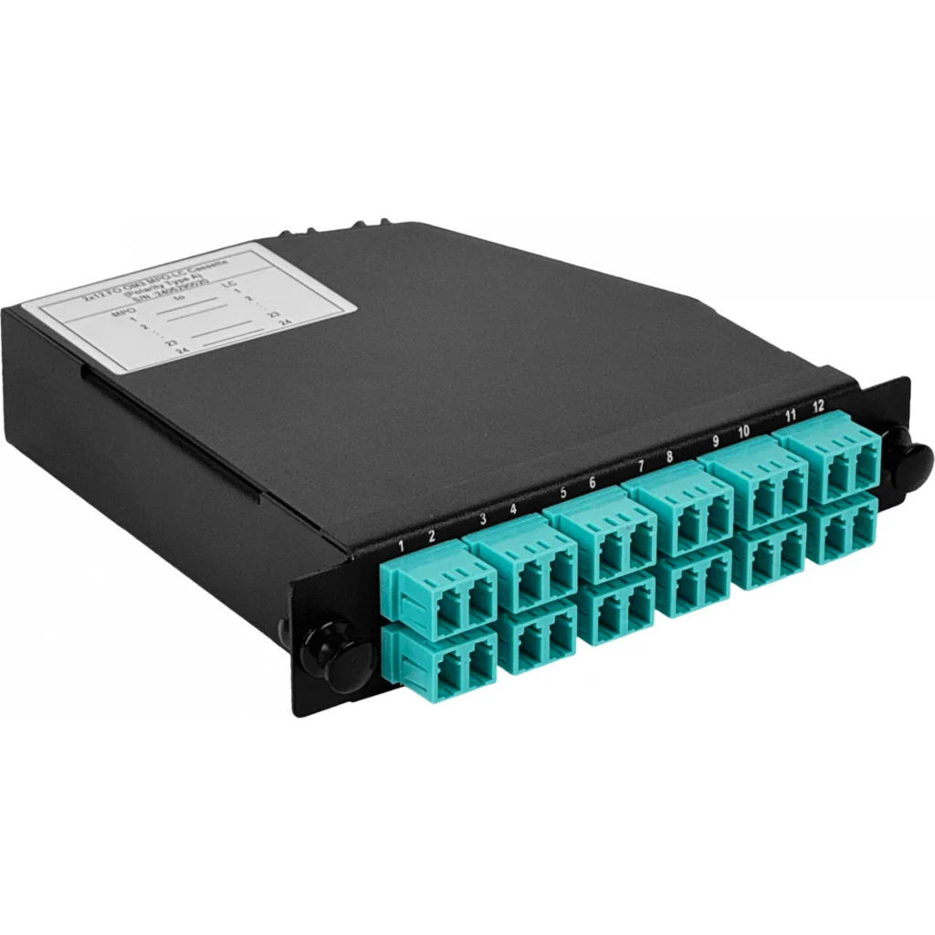 Imagen 7 de OM3 24-LC 2-MPO/M Cassette para/1U-3P 130mm Fibra Pre-conectorizada