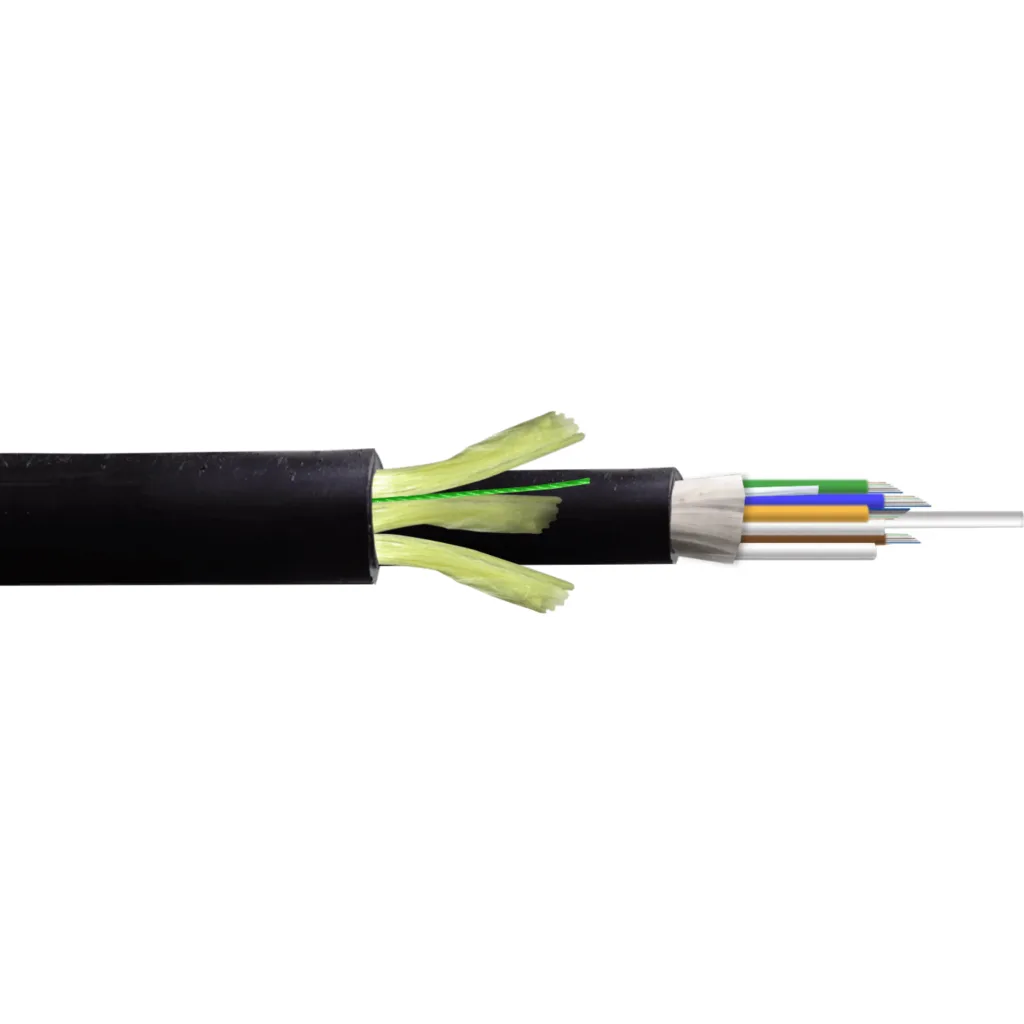 48-Fibras-G652D vano-200m ADSS 13mm Cable Ext-PE Doble-Cht Monomodo