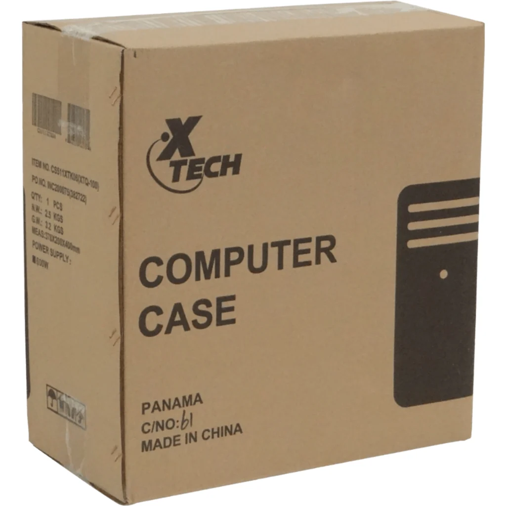 Imagen 7 de Gabinete XTech XTQ-100 Micro ATX Puerto USB 2.0 Audio/mic Fuente 600W Color Negr