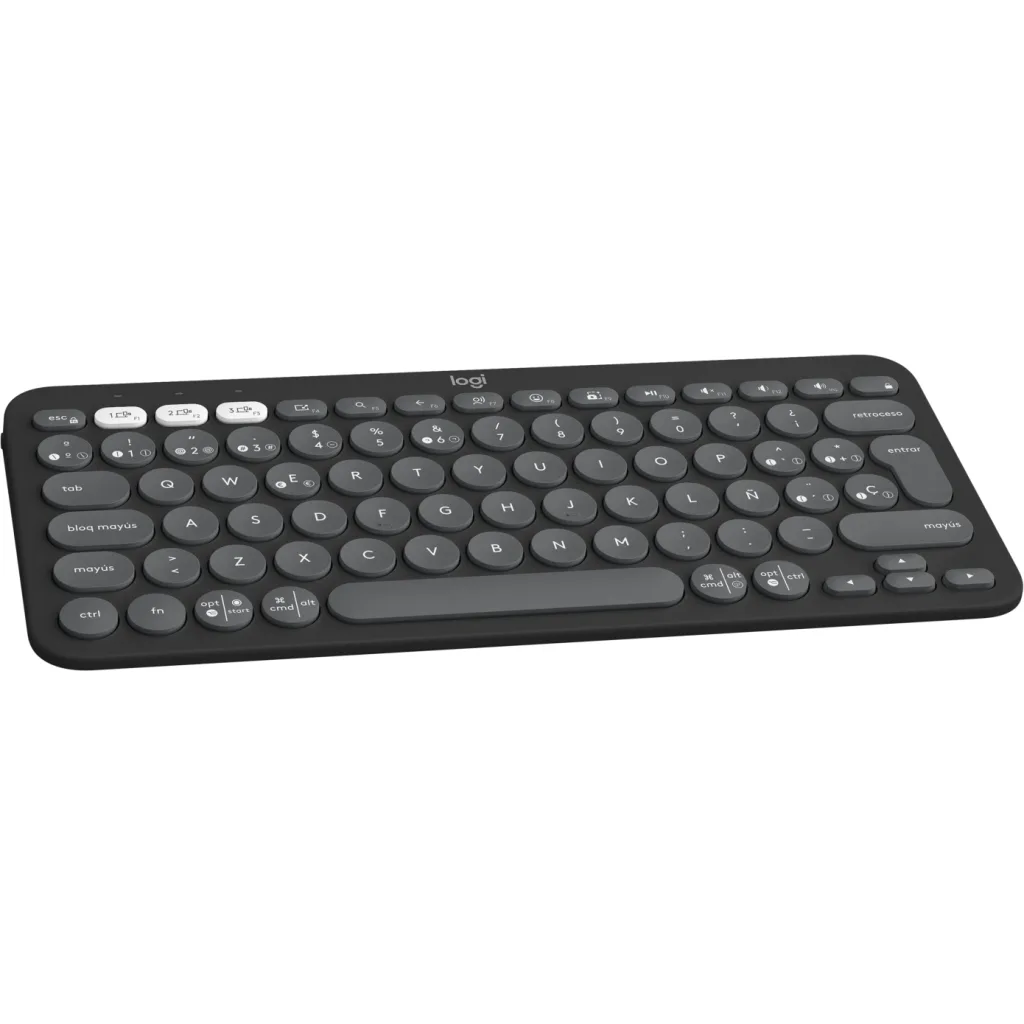 Imagen 3 de Teclado Inalámbrico Logitech Pebble Keys 2 K380S Bluetooth Dongle USB Grafito