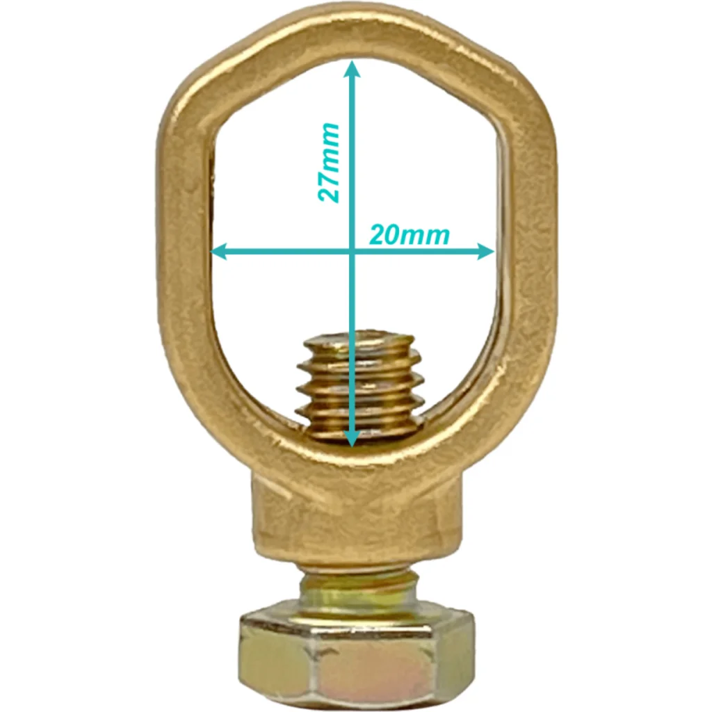 Imagen 3 de Conector Bronce Para Barra Toma Tierra de 3/4 5/8 1/2