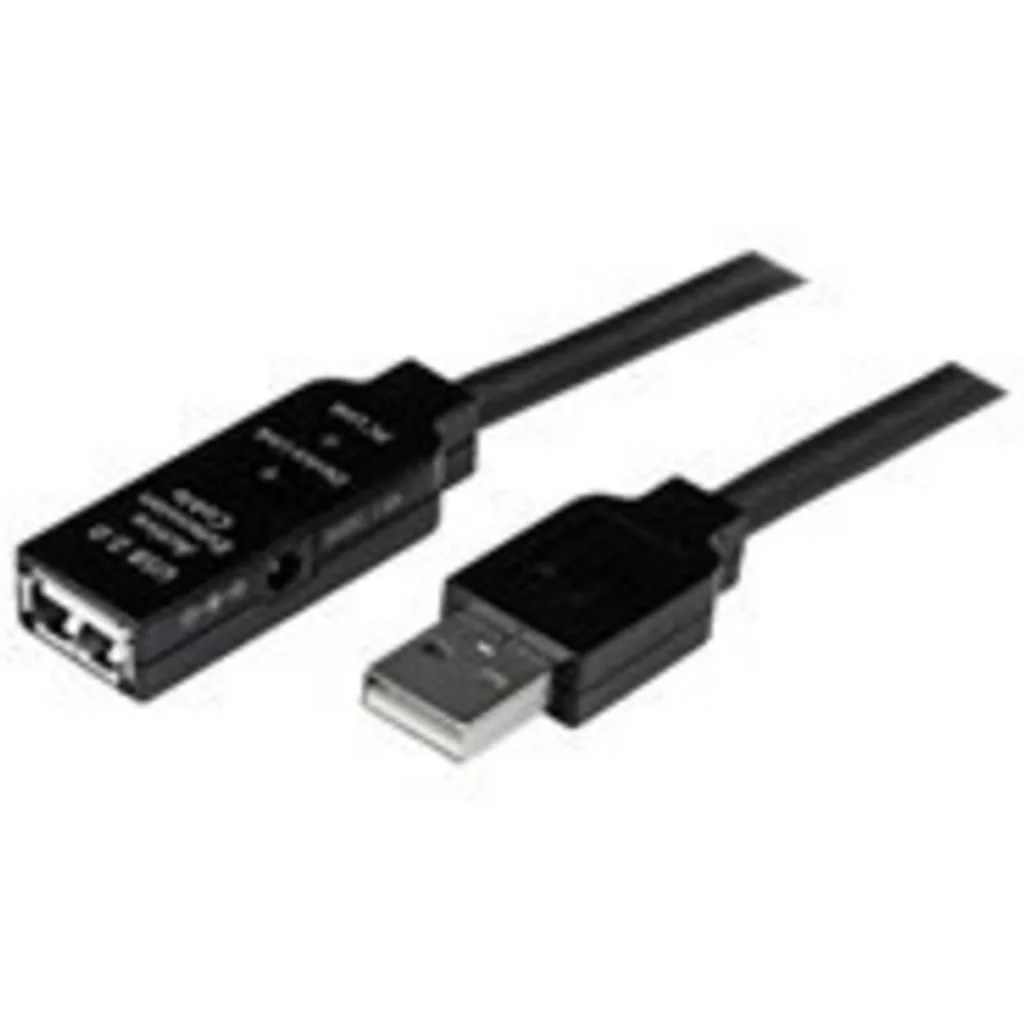 Imagen 1 de Cable Extensión USB 2.0 Tipo-A M/H Activo amplificdo Longitud 10 metros Negro