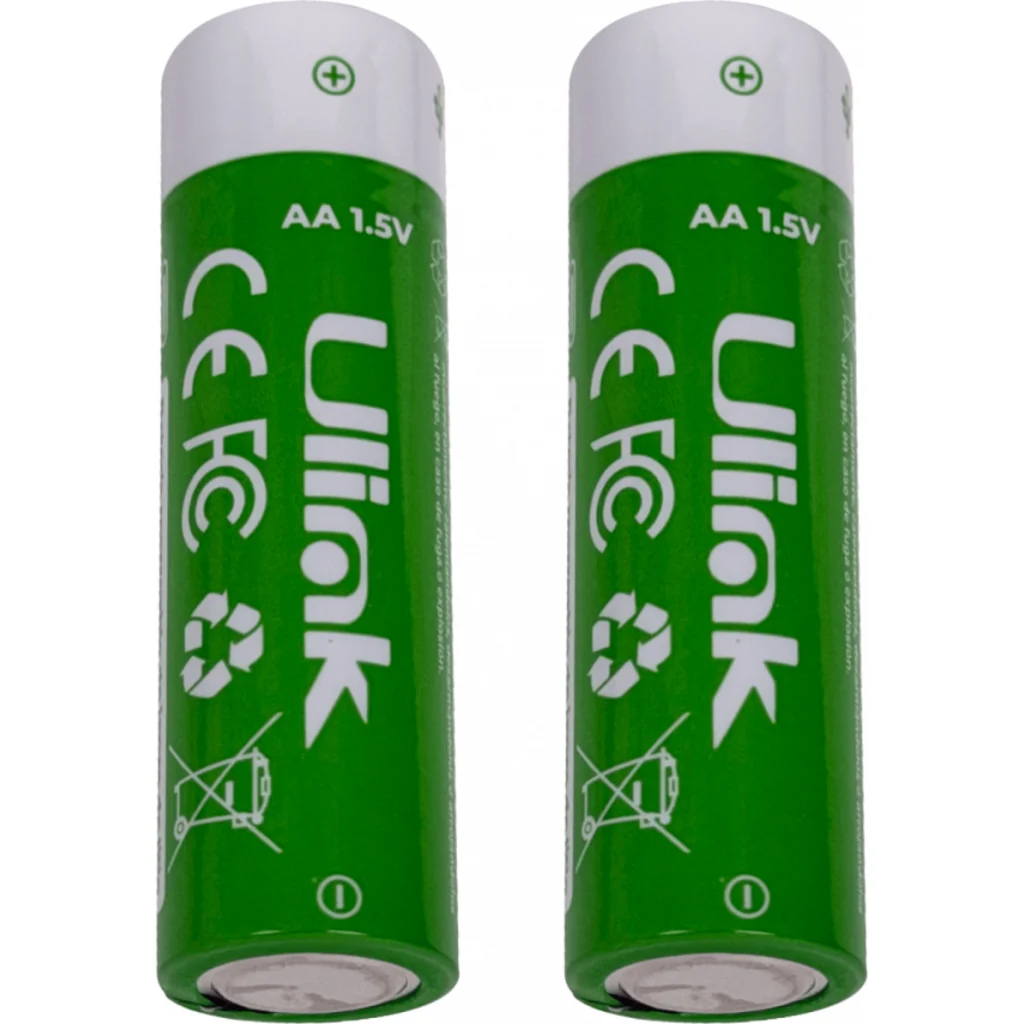 Pack Pilas Recargables Ulink, 2*AA 3400mWh 1,5V Li-ion USB-C incluye Cable