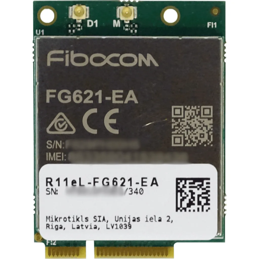 Imagen 4 de MIKROTIK 2-U.FL LTE6-1/3/5/7/8/ 20/28/38/40/41 3G-R8 MiniPCIe 300mbps