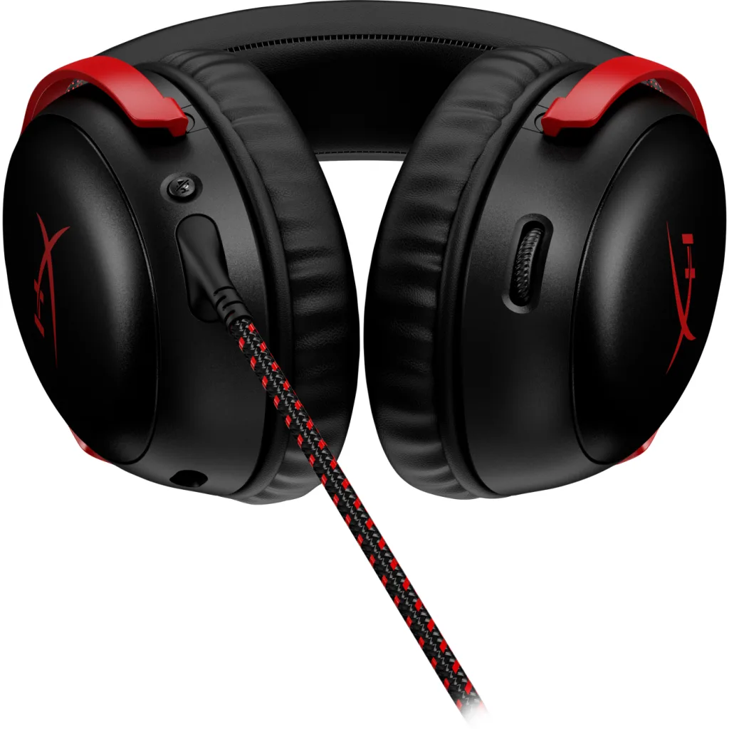 Imagen 6 de Audífonos Gamer Alámbricos OverEar HyperX Cloud III, 3.5mm USB2.0 Negro/rojo