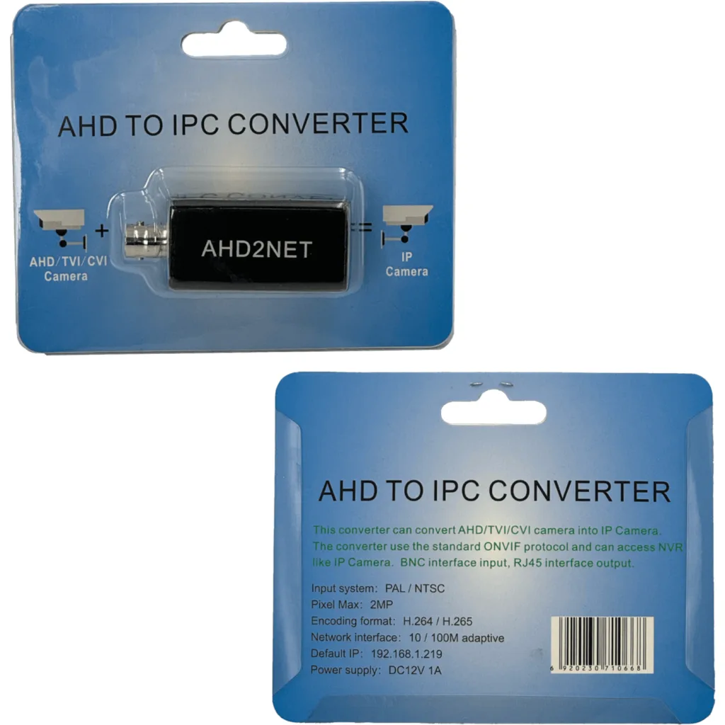 Imagen 2 de Conversor Video Analogo a IP BNC-M-in RJ45-H-out 2MP 10/100 req/12Vdc