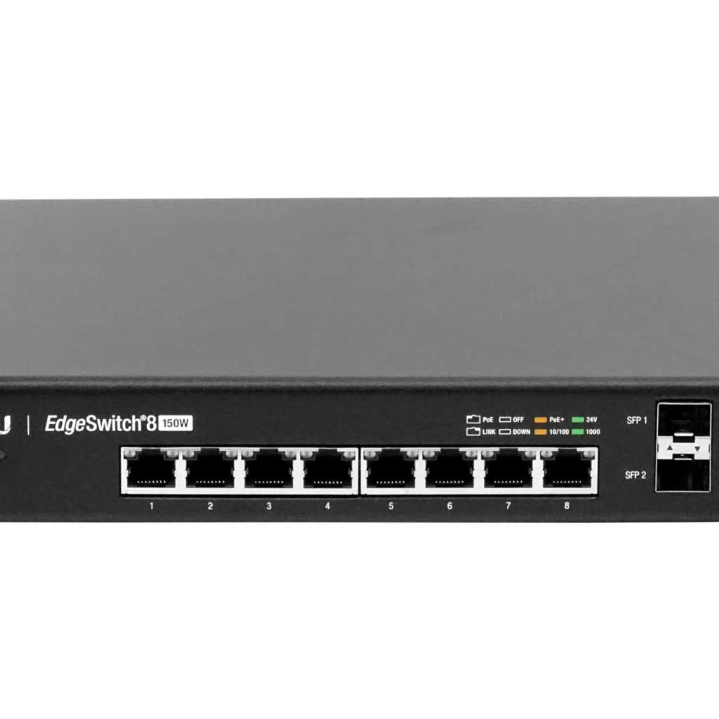 Imagen 2 de Switch Ubiquiti 120-TOT 8-1000-POE24/48AF/52AT 2-SFP SWITCH ADMIN-L3 CONSOLE