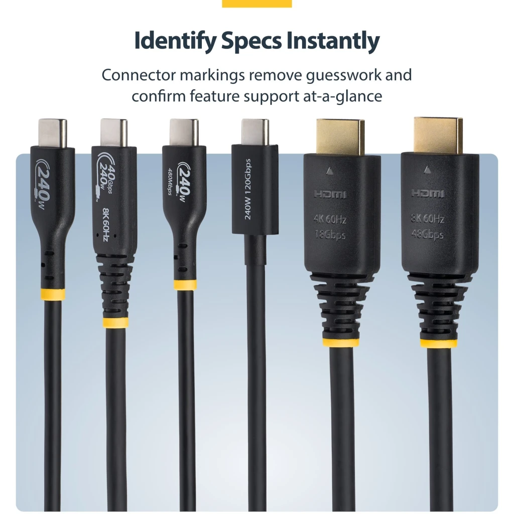 Imagen 3 de Cable HDMI v2.1 M/M 8K 60Hz / 4K 120Hz Certificado 1mt - StarTech