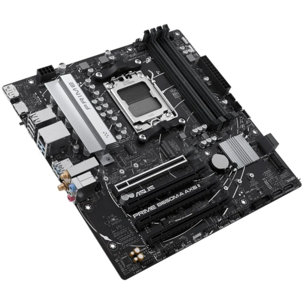 Imagen 3 de Tarjeta madre Asus PRIME B650M-A AX6 II AM5 AMD 4*DDR5 WiFi DP HDMI USB 10Gbps