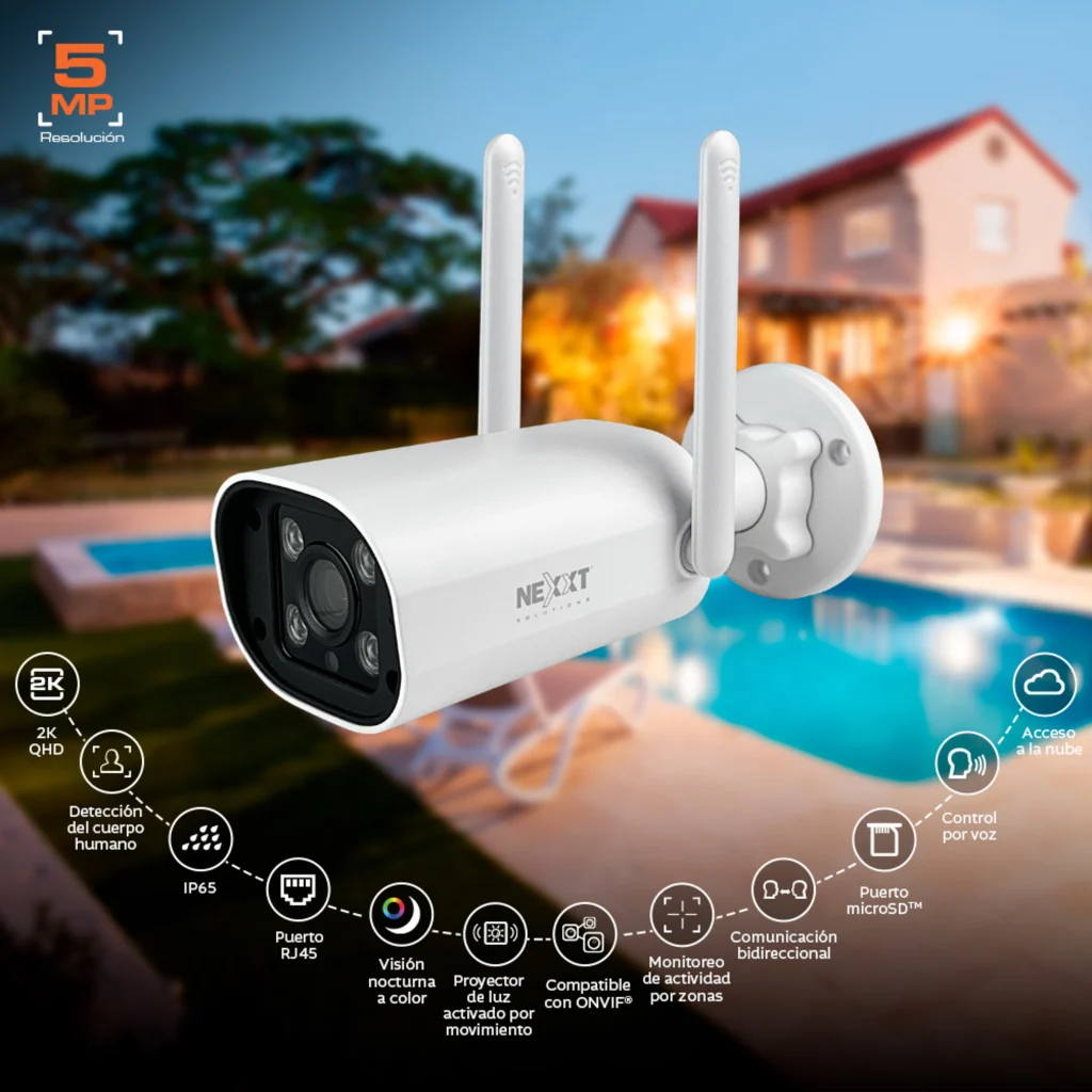 Imagen 5 de Nexxt Solutions Home - Fixed 2K+ 5MP RJ45