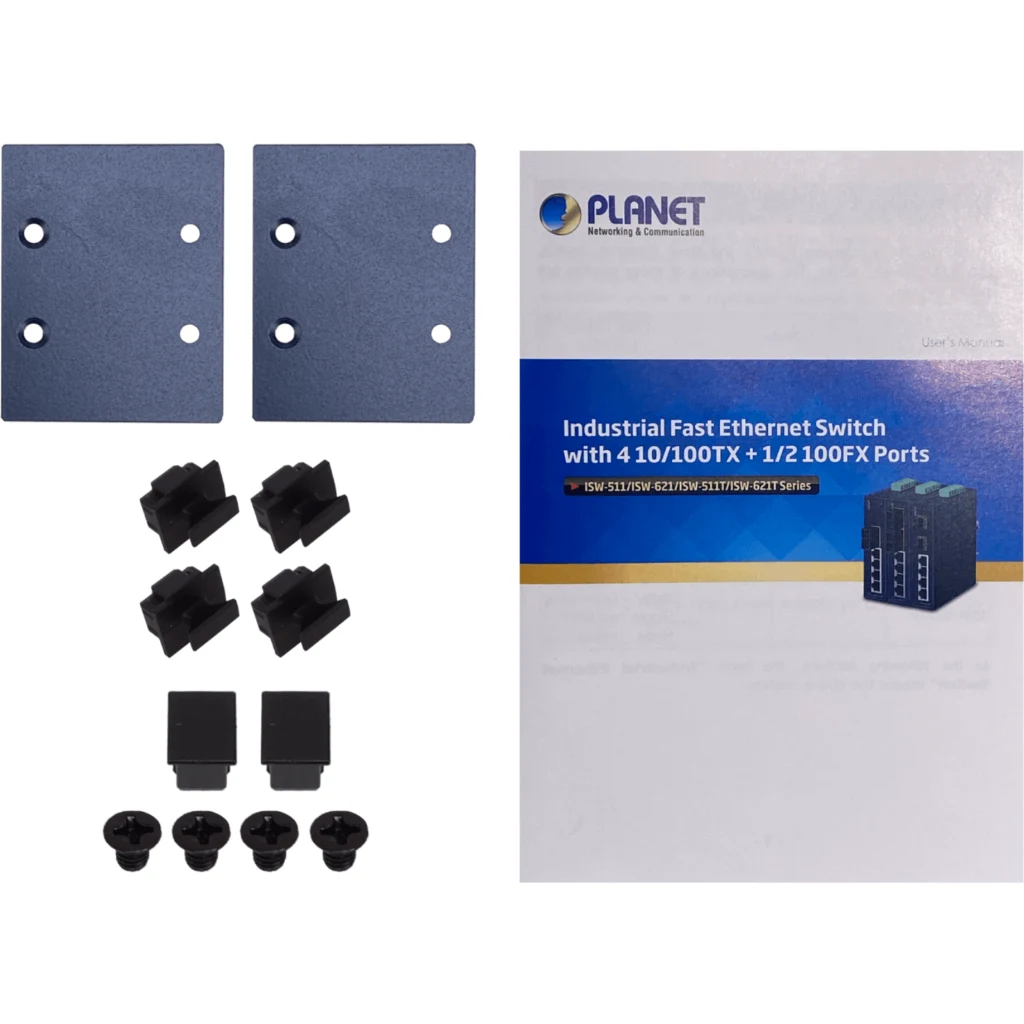 Imagen 3 de PLANET 4-100 2-SFP-100 Switch Industrial no-Admin Riel-DIN 12-48VDC/24