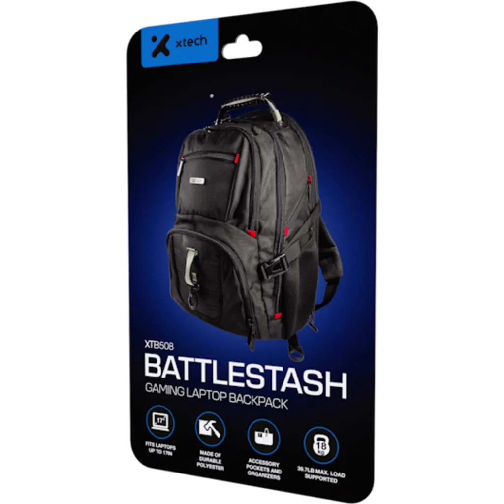 Imagen 6 de Xtech - Notebook carrying backpack - 17" - Black - Gaming Battlestash  XTB-508