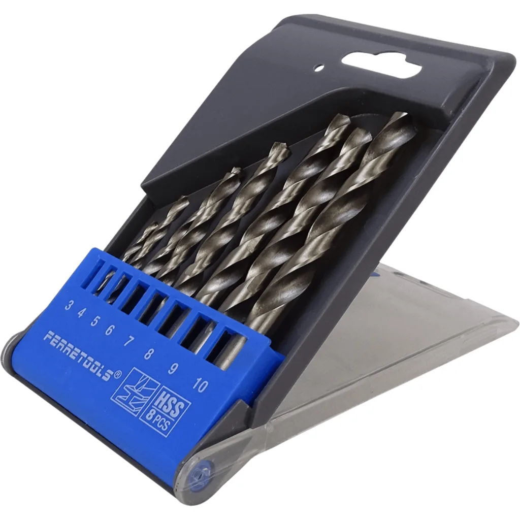 Imagen 2 de FERRETOOLS Brocas Metal 3,4,5,6,7,8,9,10mm Juego-8un F3170