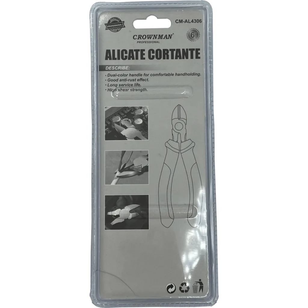 Imagen 1 de CROWNMAN 6-Pulgadas Alicate Cortante 160mm