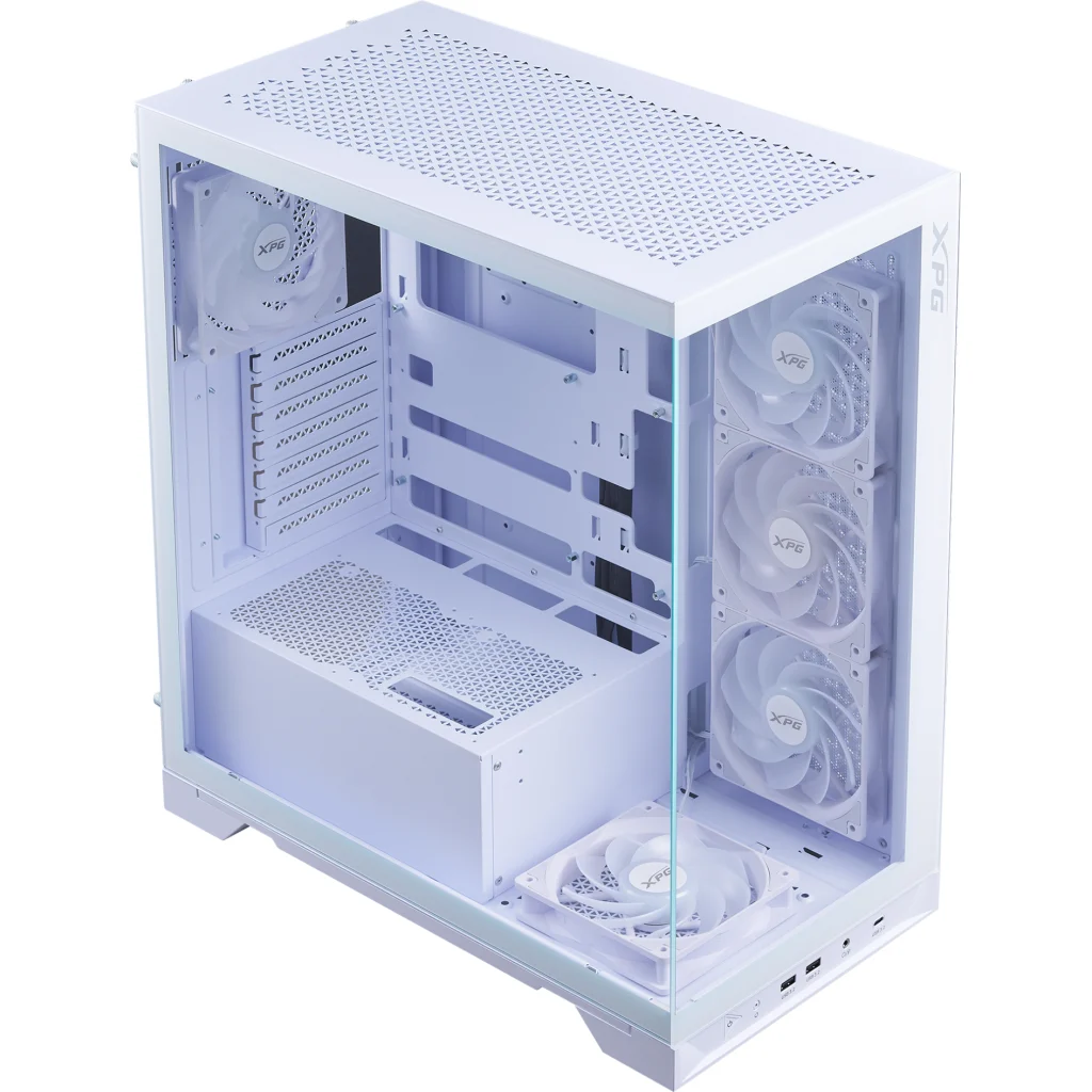 Gabinete XPG INVADER X BTF ATX 5 Vent. ARGB Blanco