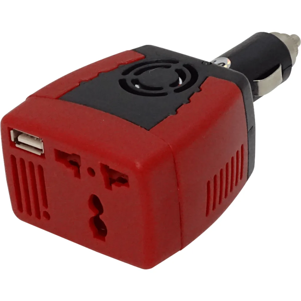 Imagen 2 de 150W 12VDC-in/220V-out Inversor s/Ventilador USB-5V-500mA-OUT
