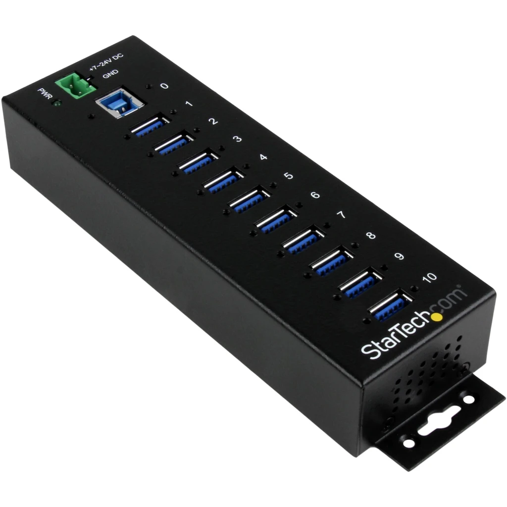 Hub Industrial StarTech ST1030USBM, 10 Puertos USB 3.0 Hub - Metal