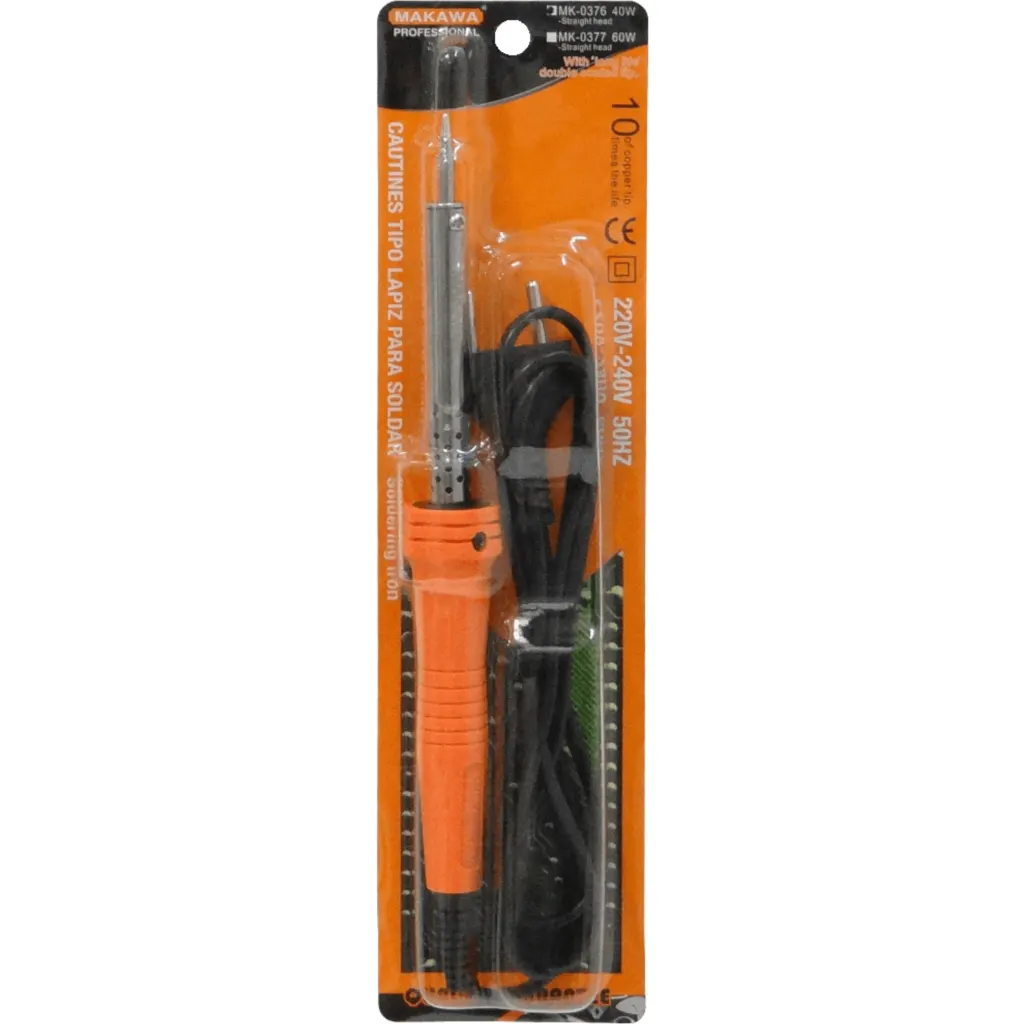Imagen 1 de MAKAWA Cautin 40W 220-240VAC cable-1mt para soldar MK-0376