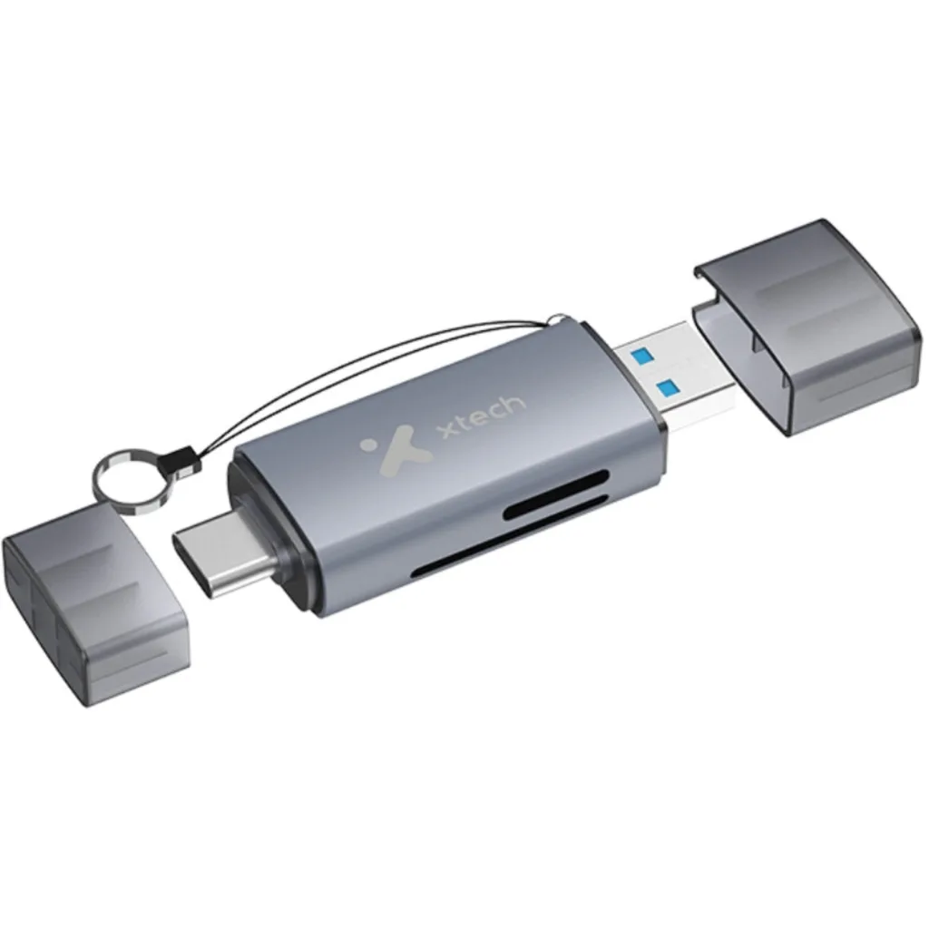 Lector de Tarjetas Xtech XTC-581, SD, MicroSD, Conexión USB 3.0, USB-C